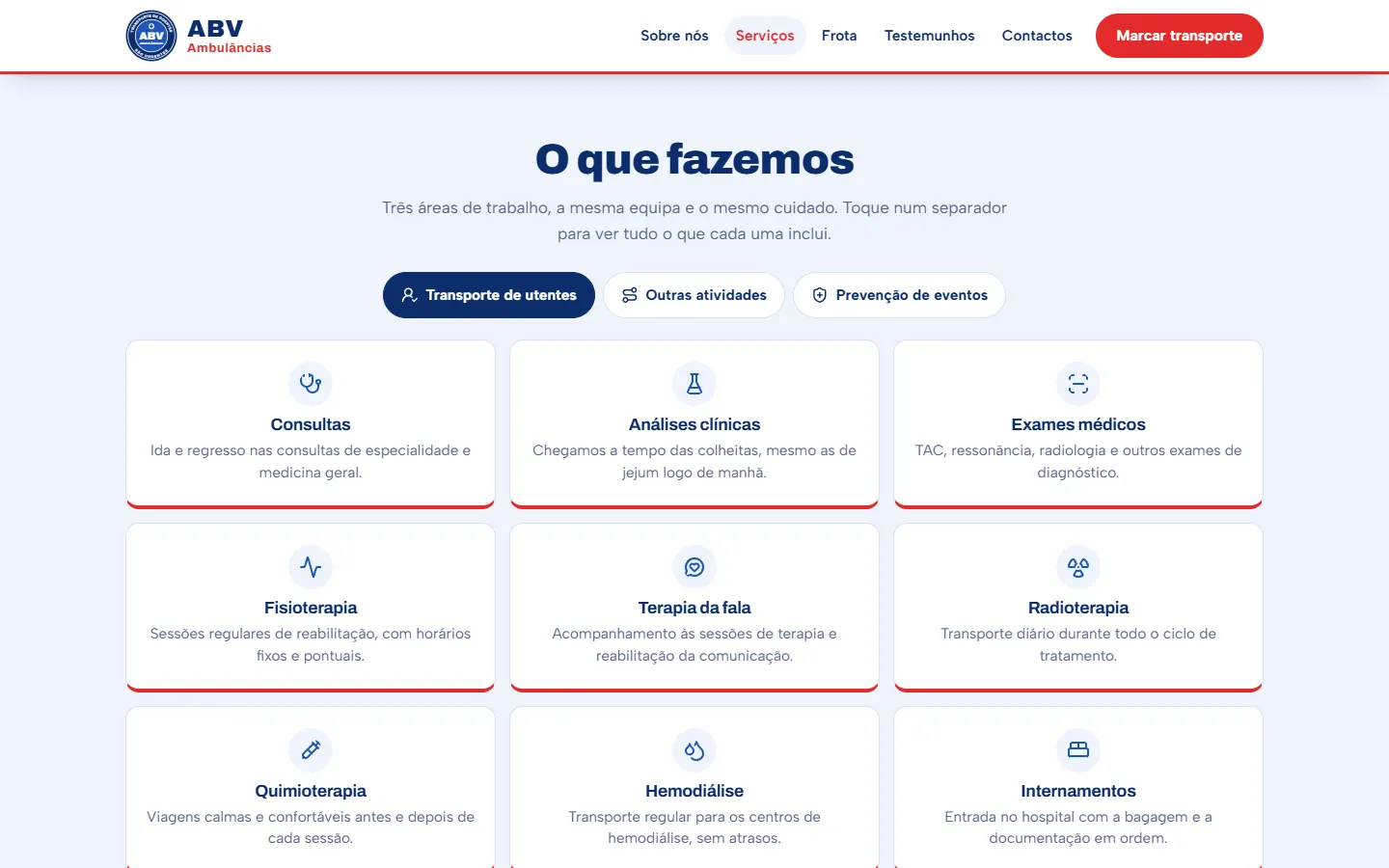 Services de transport de patients