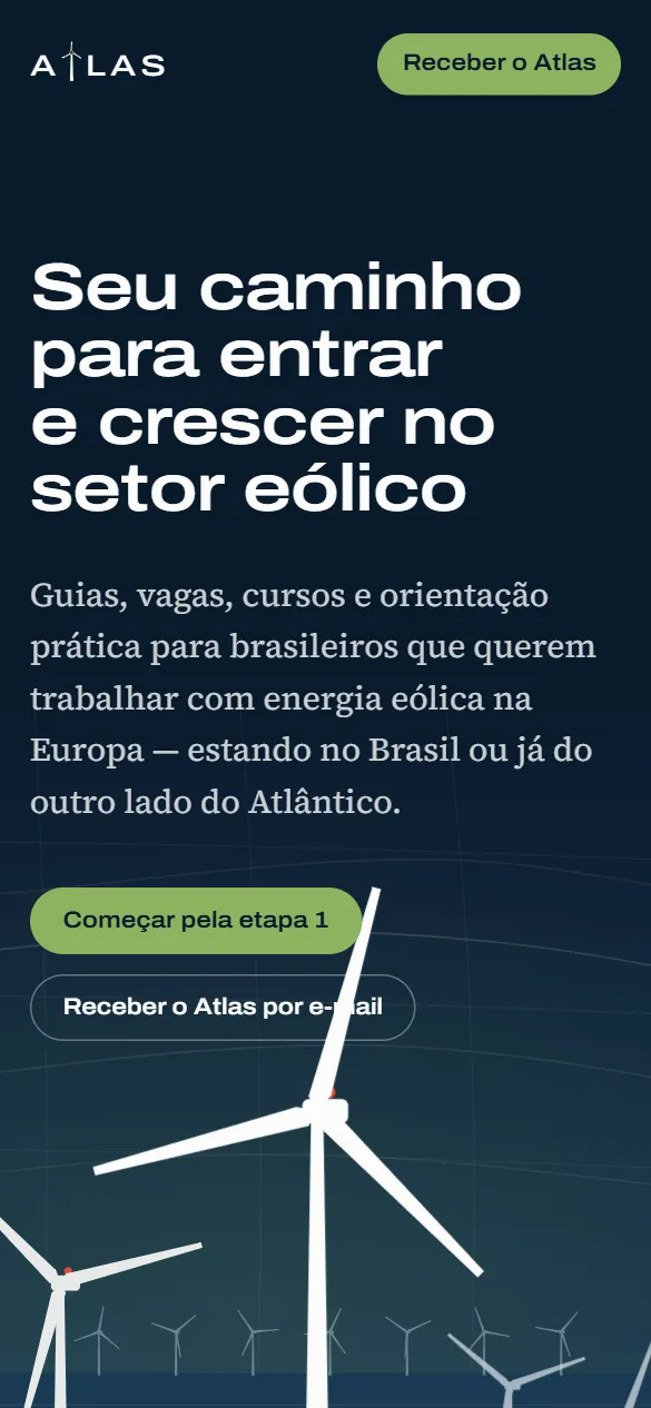 Atlas Wind Hub sur téléphone